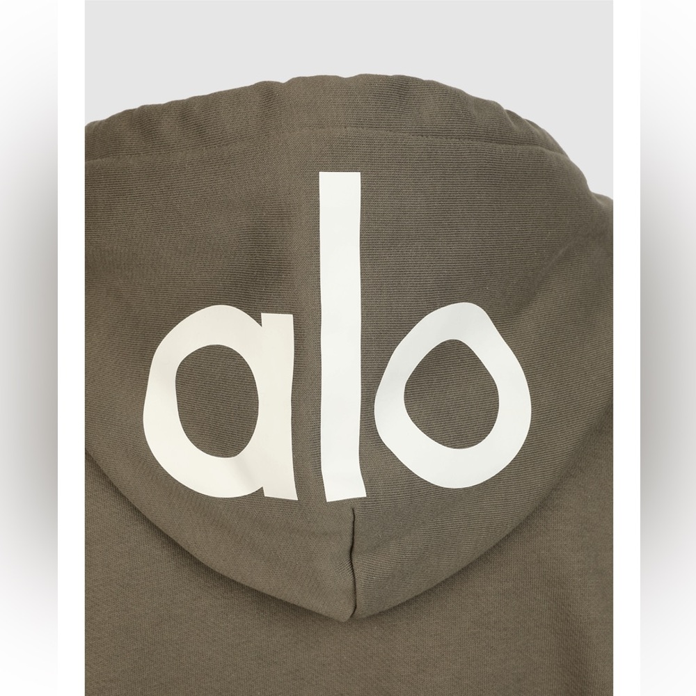 Alo Men’s Caliber Hoodie in Olive Branch Size M - Picture 12 of 12